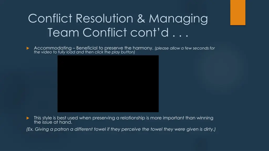 conflict resolution managing team conflict cont d 1