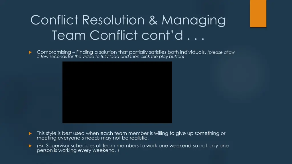 conflict resolution managing team conflict cont d 3