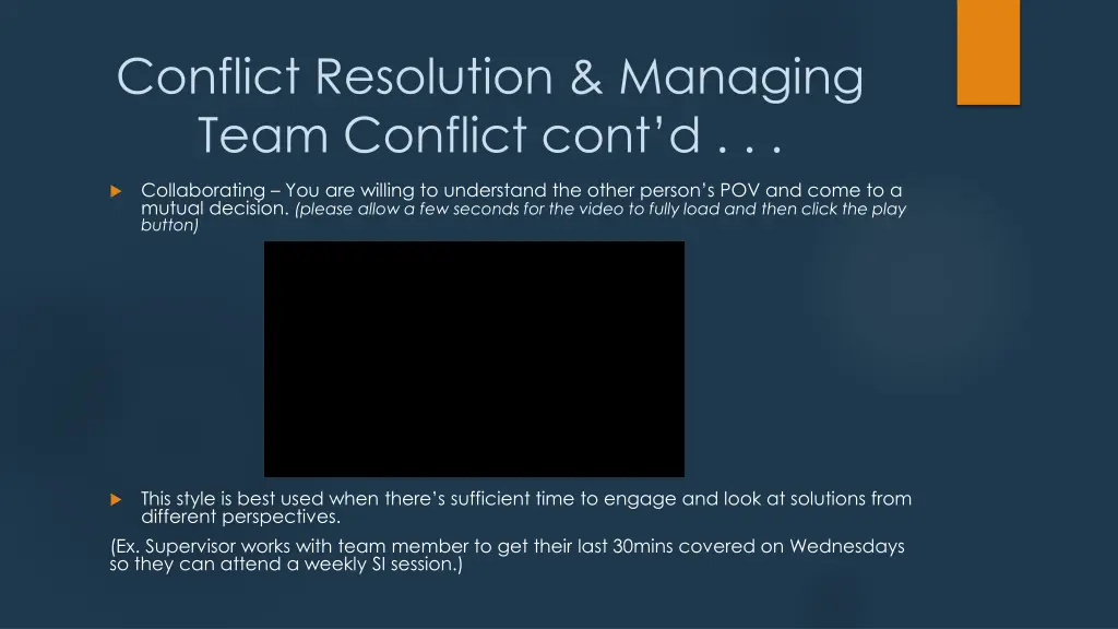 conflict resolution managing team conflict cont d 4