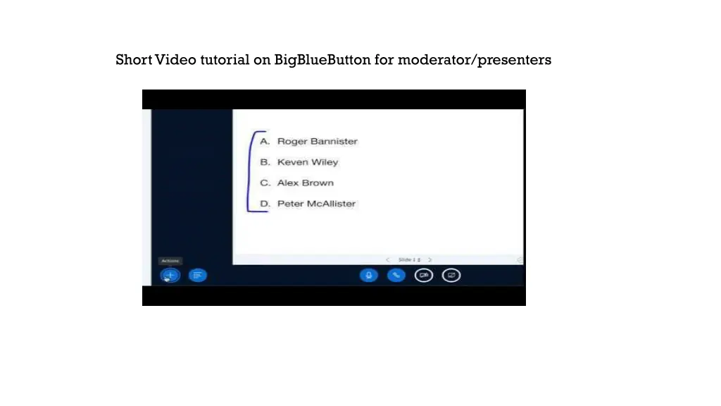 short video tutorial on bigbluebutton