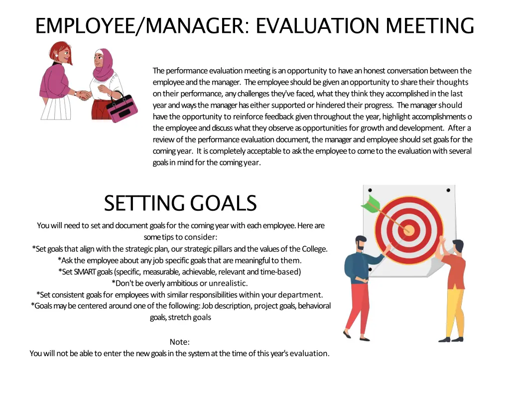 employee manager evaluation meeting