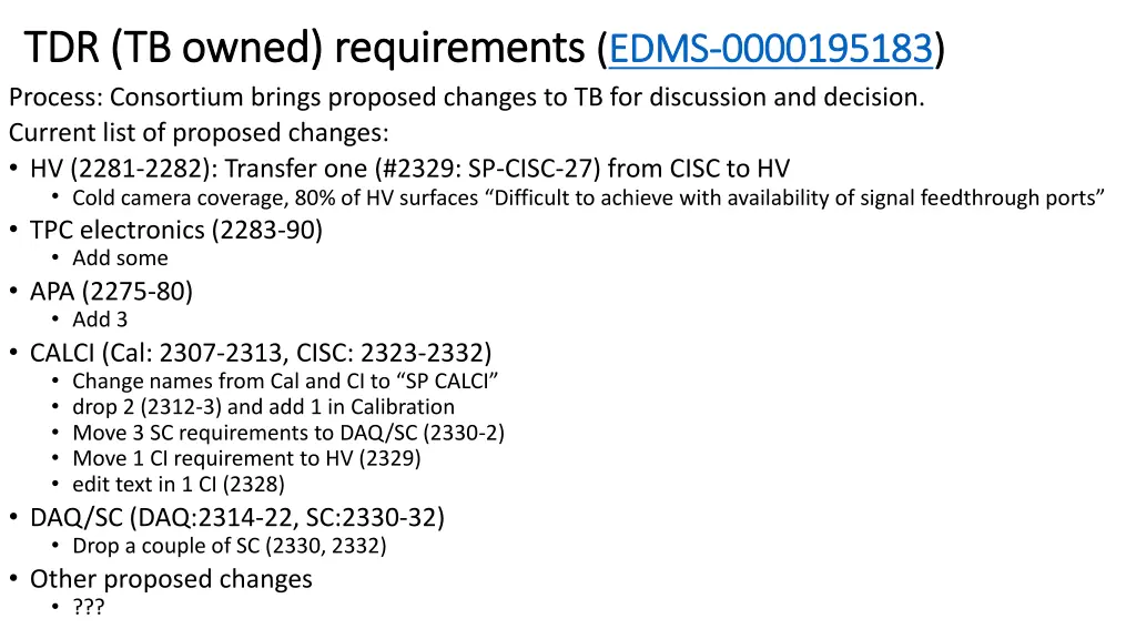 tdr tb owned requirements tdr tb owned