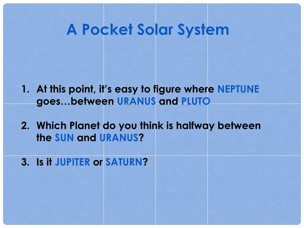 a pocket solar system 3