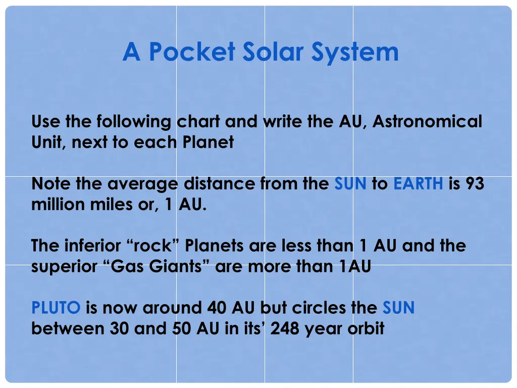 a pocket solar system 8