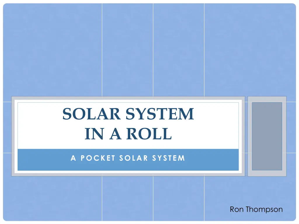 solar system in a roll 1