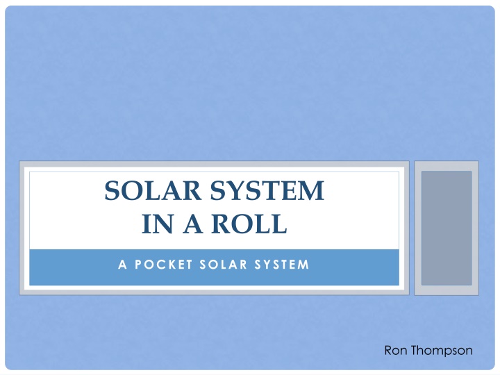 solar system in a roll