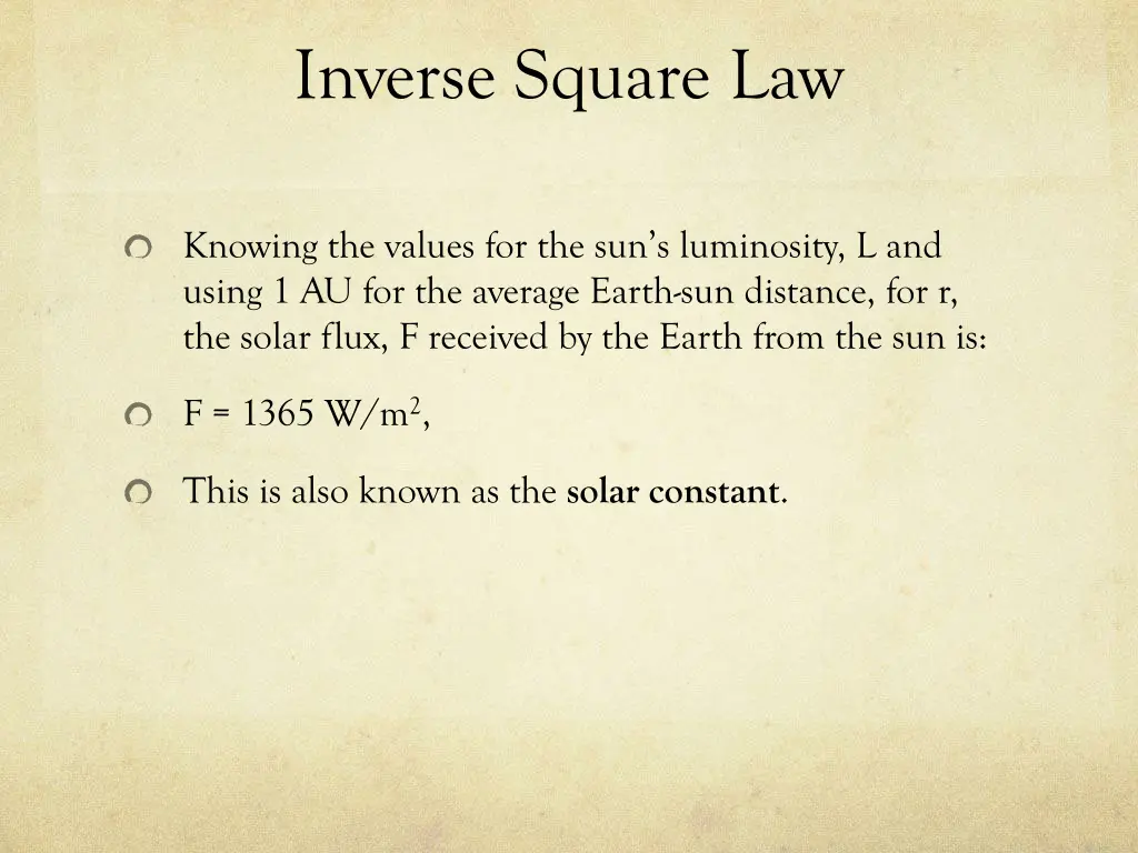 inverse square law 1