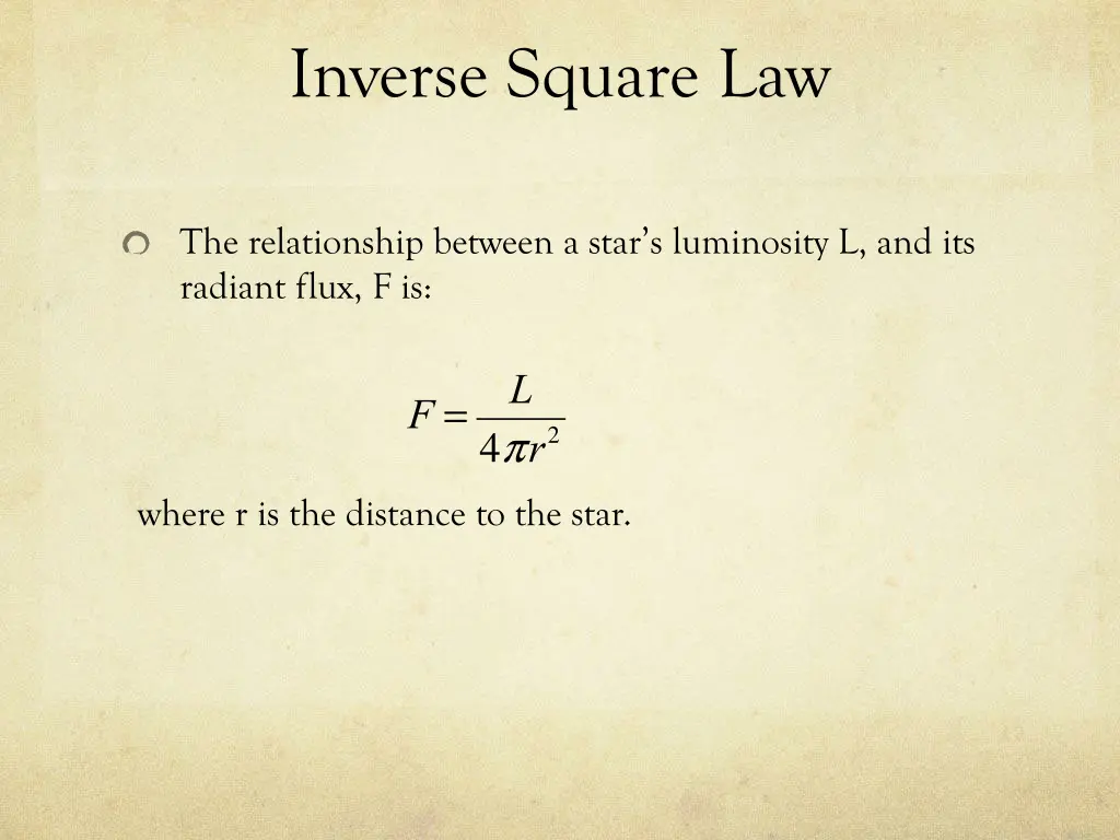 inverse square law