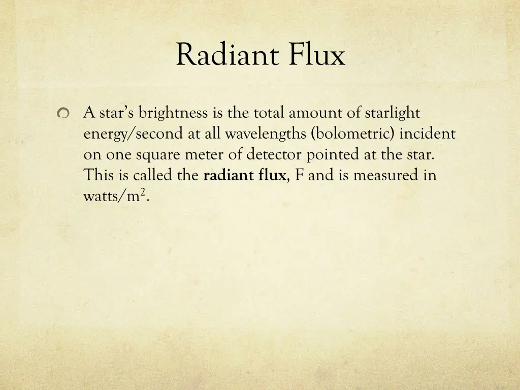 radiant flux