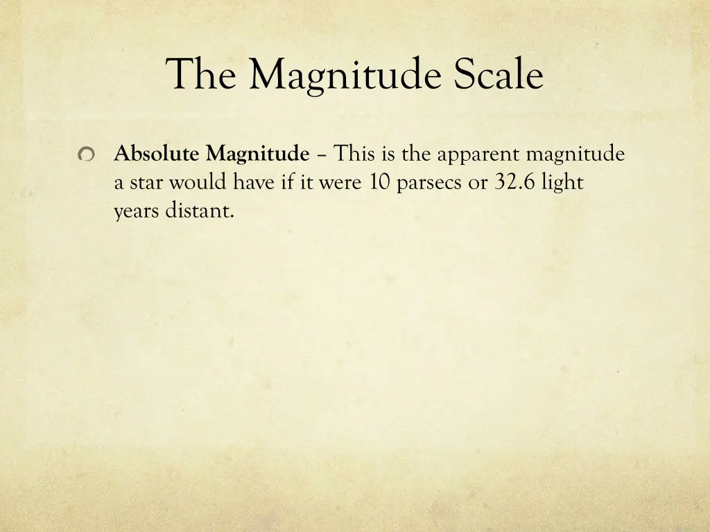 the magnitude scale 1