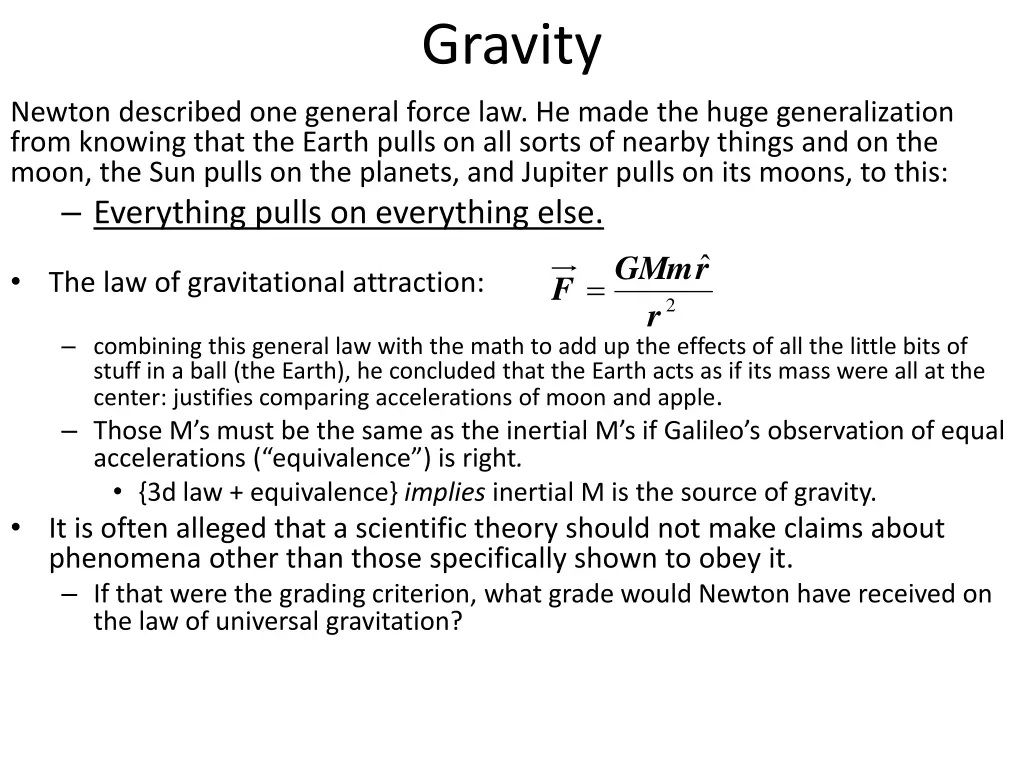 gravity