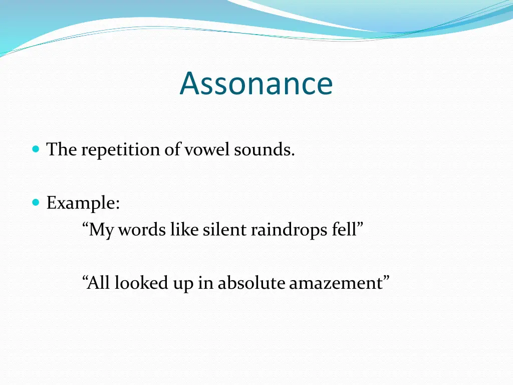 assonance