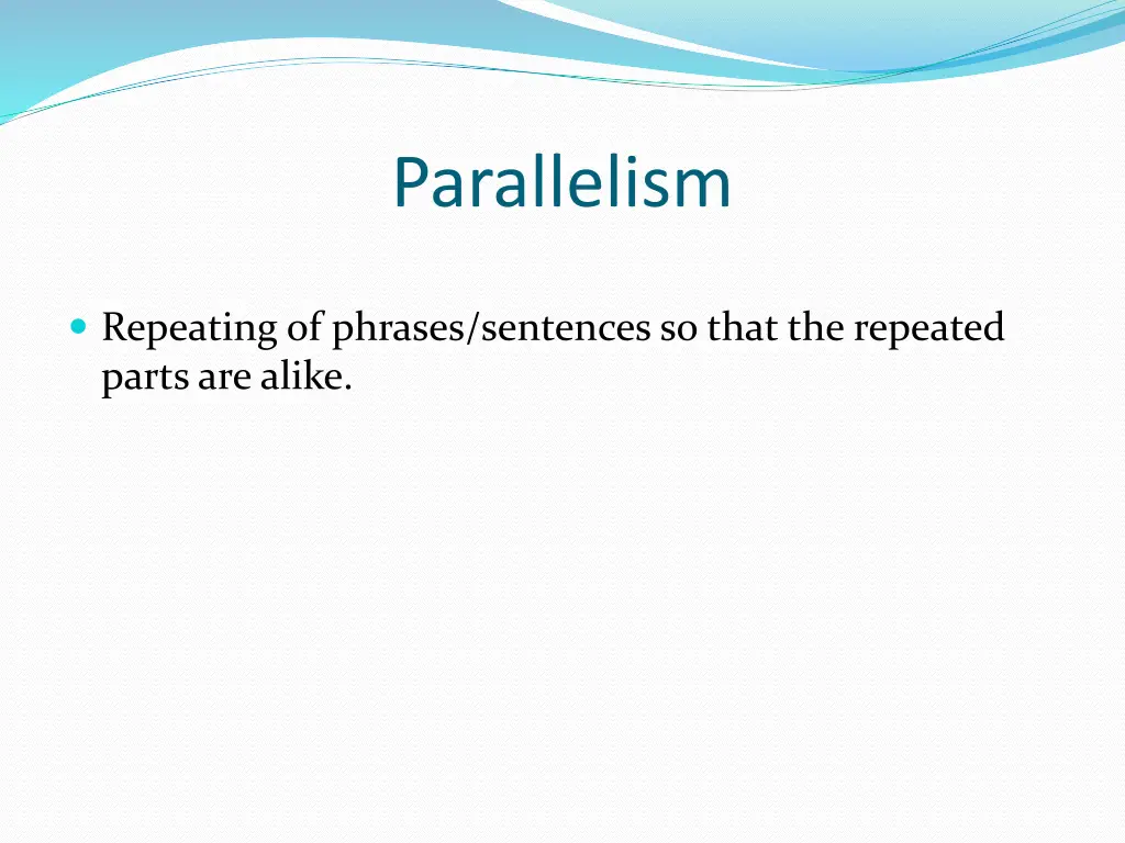 parallelism