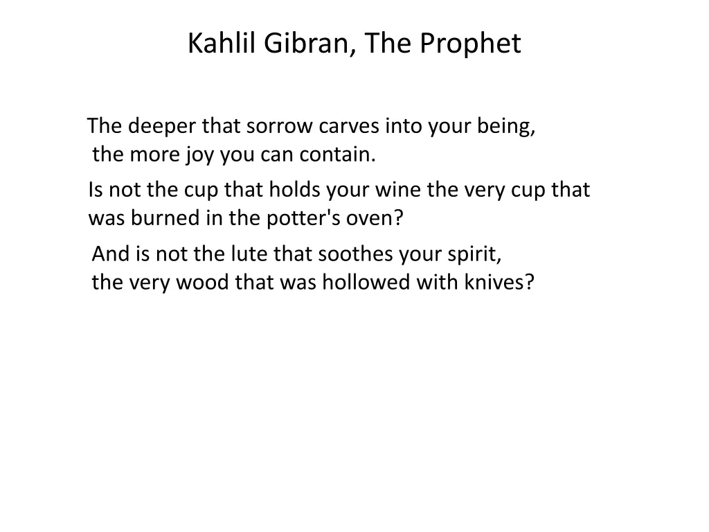 kahlil gibran the prophet 1