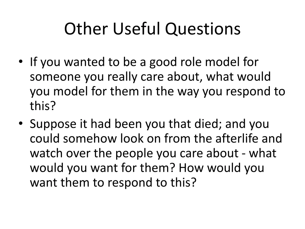 other useful questions