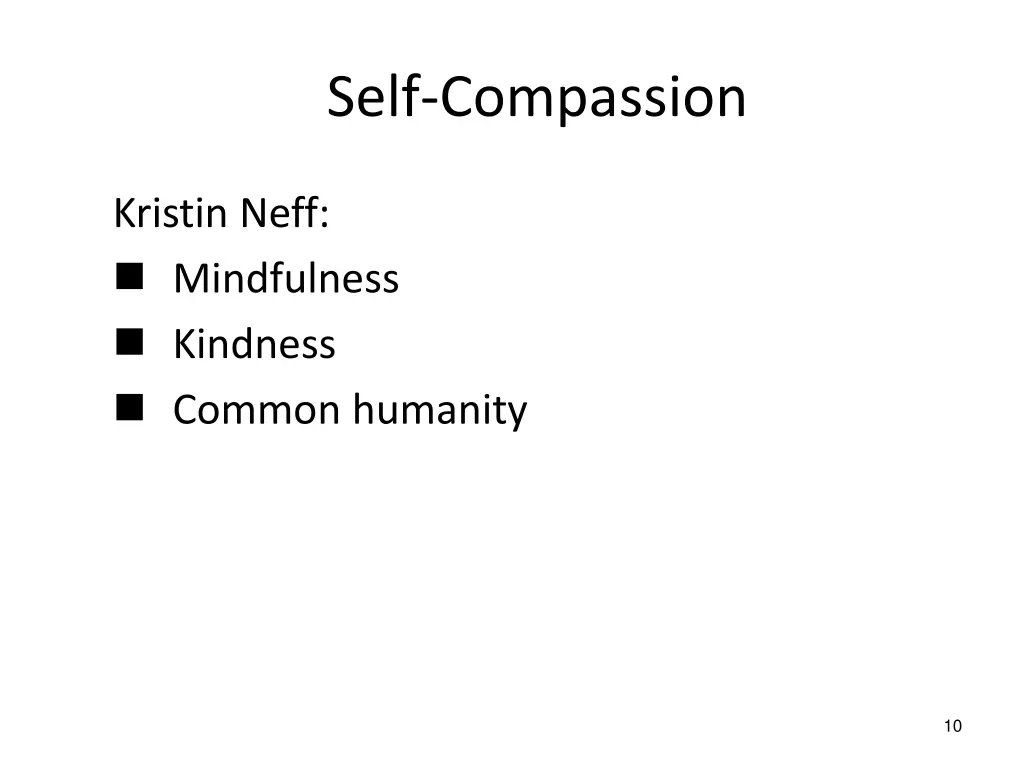 self compassion