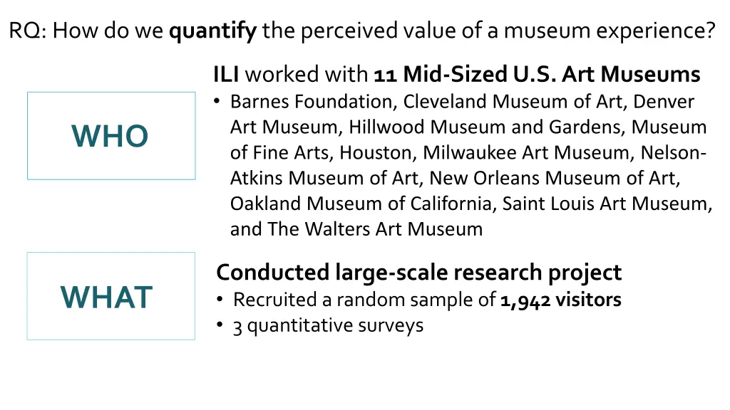 rq how do we quantify the perceived value