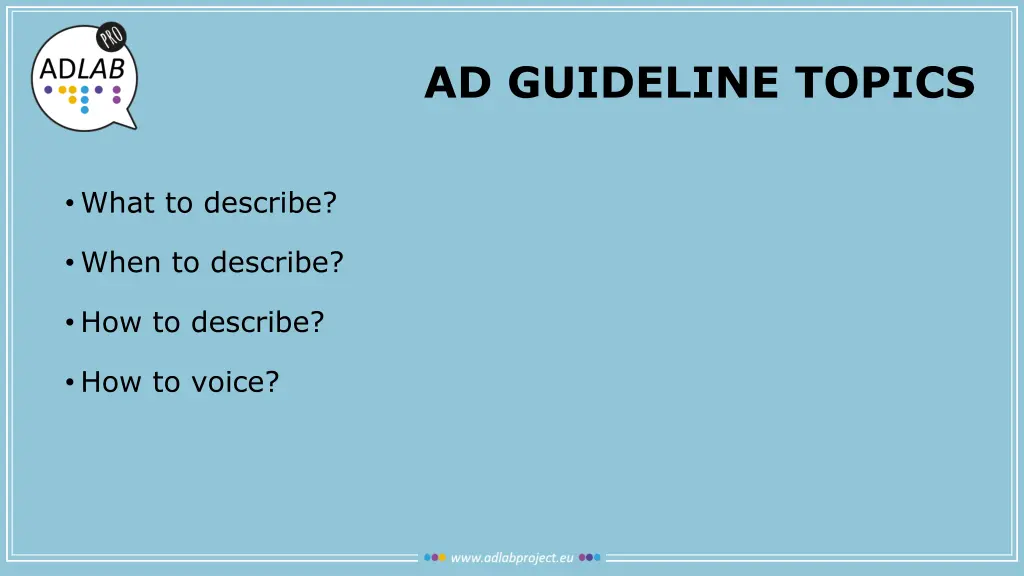 ad guideline topics