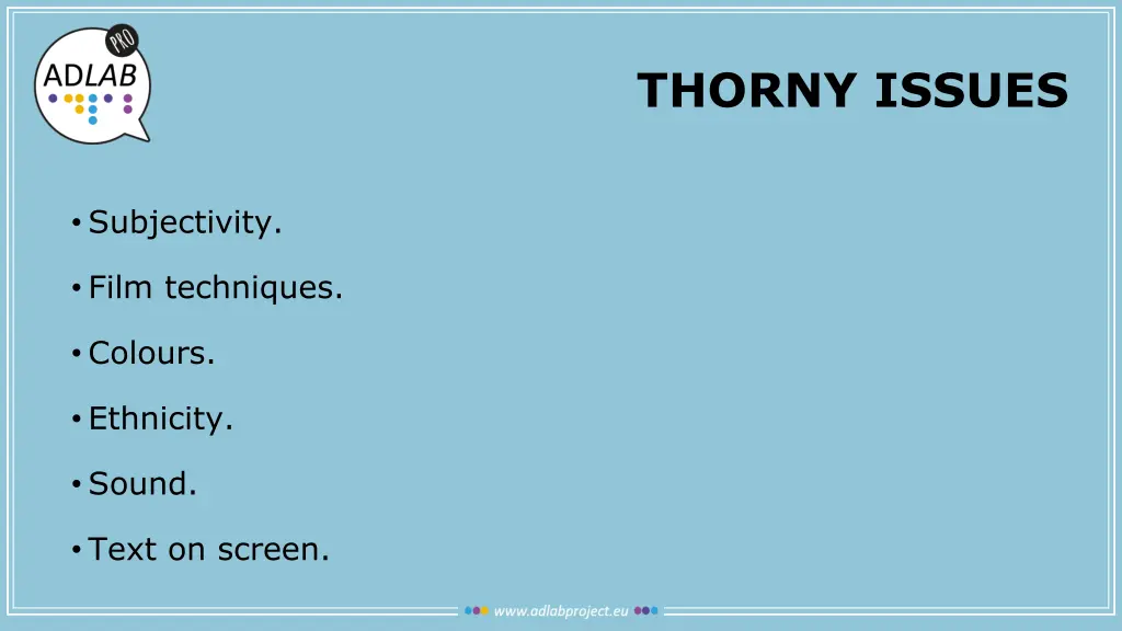 thorny issues