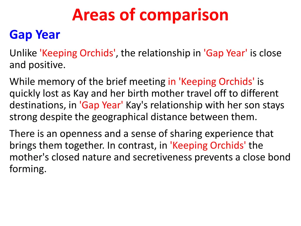 areas of comparison 2