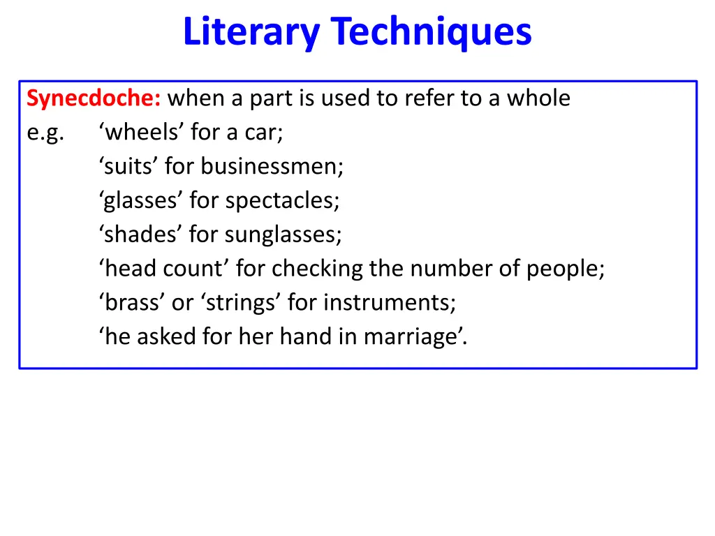 literary techniques 1