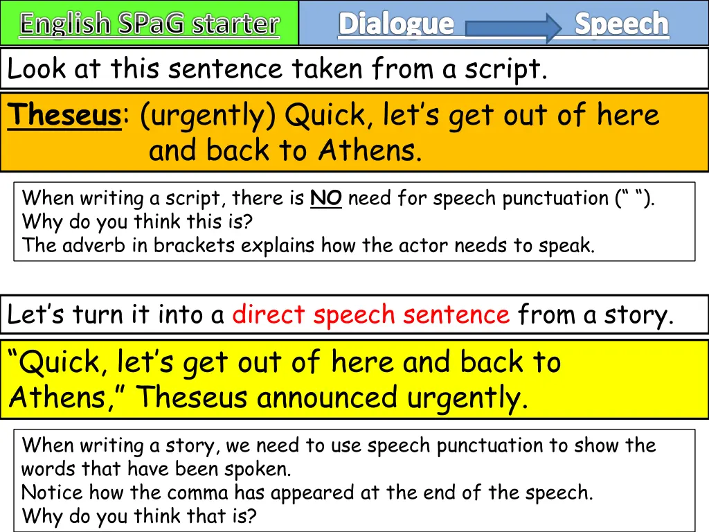 english spag starter look at this sentence taken