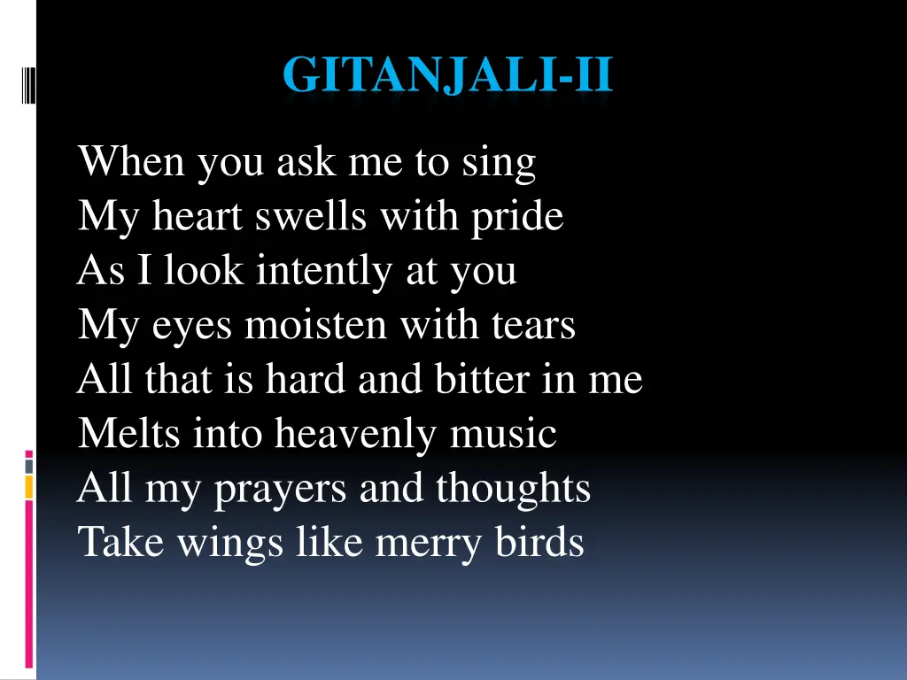 gitanjali ii