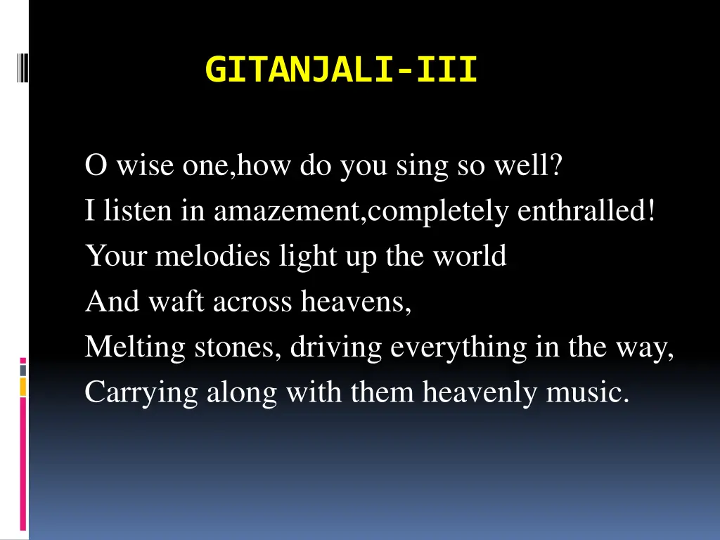 gitanjali iii