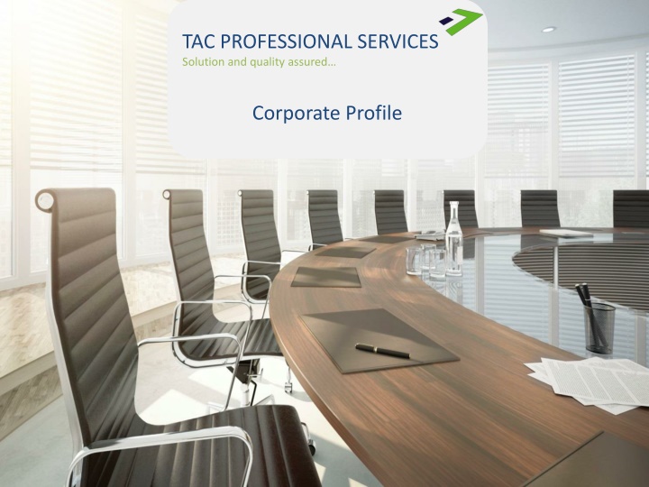 tac professional services solution and quality