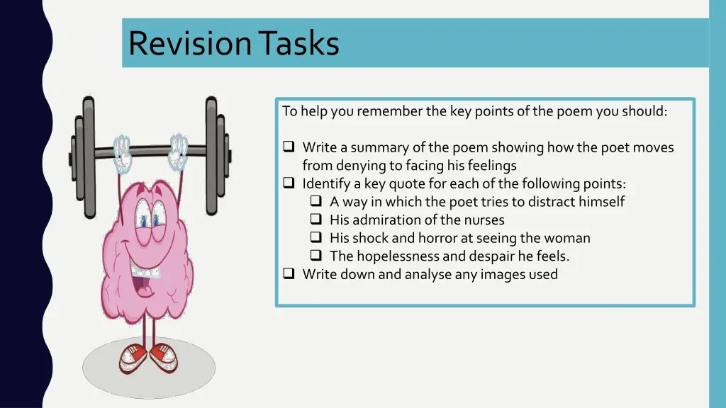 revision tasks