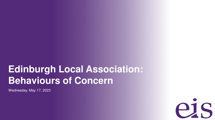 edinburgh local association behaviours of concern