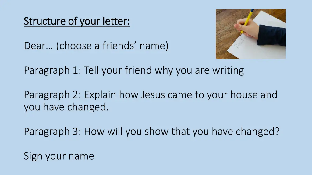 structure of your letter structure of your letter