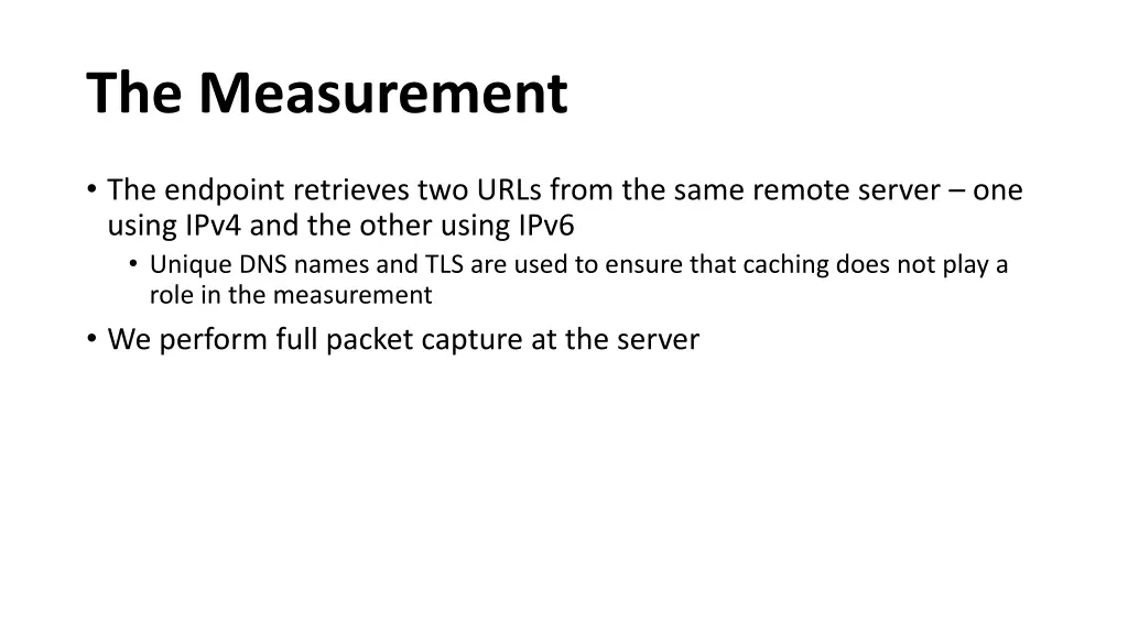 the measurement