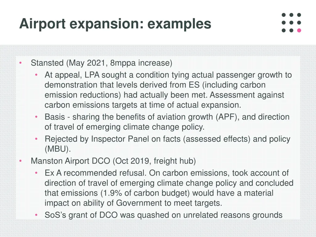 airport expansion examples