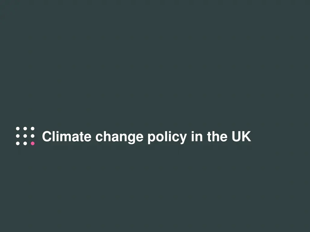 climate change policy in the uk