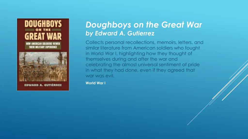 doughboys on the great war by edward a gutierrez