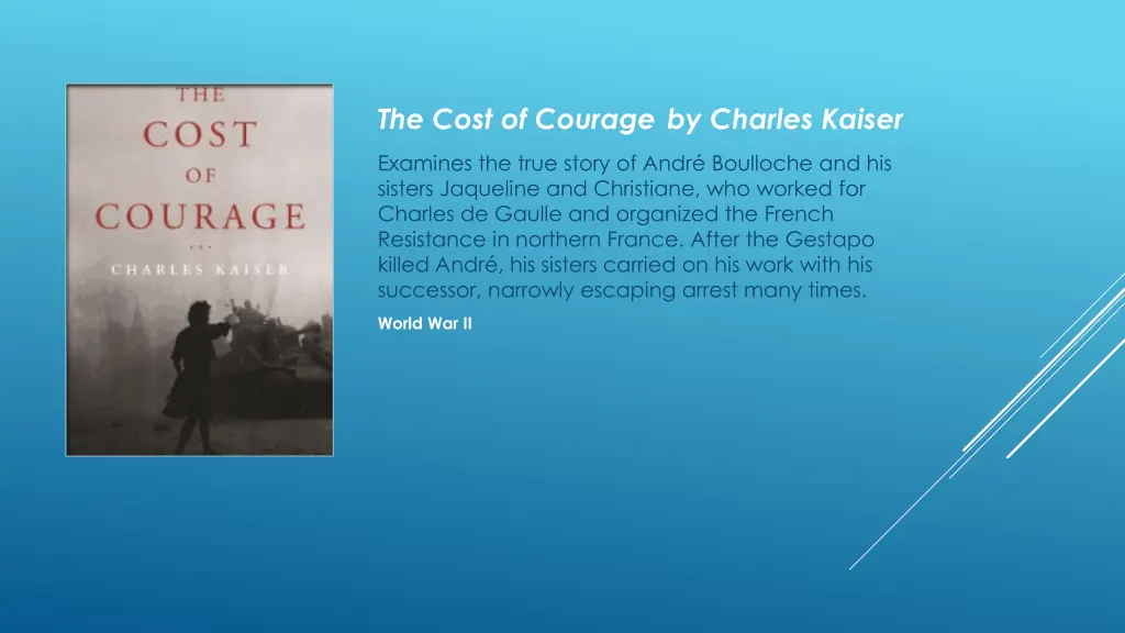 the cost of courage by charles kaiser