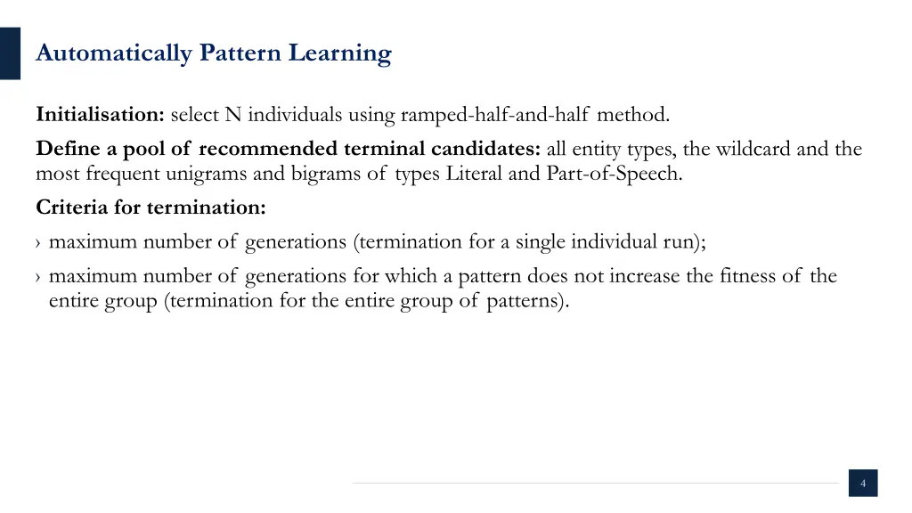 automatically pattern learning 2