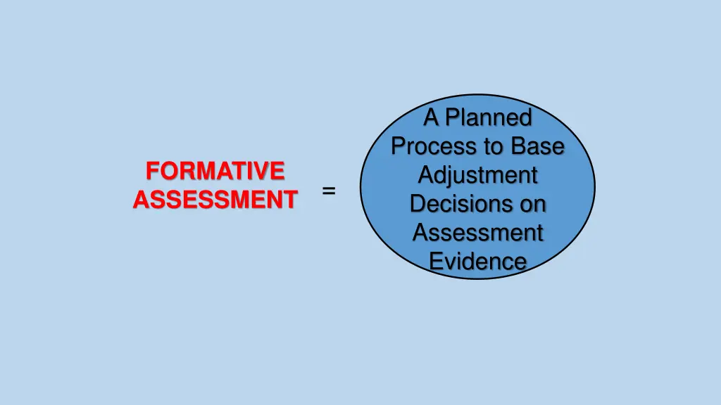 a planned process to base adjustment decisions