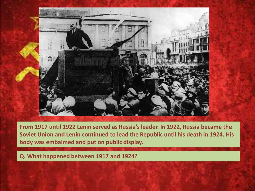 from 1917 until 1922 lenin served as russia