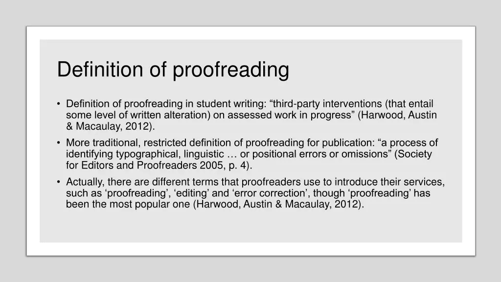 definition of proofreading