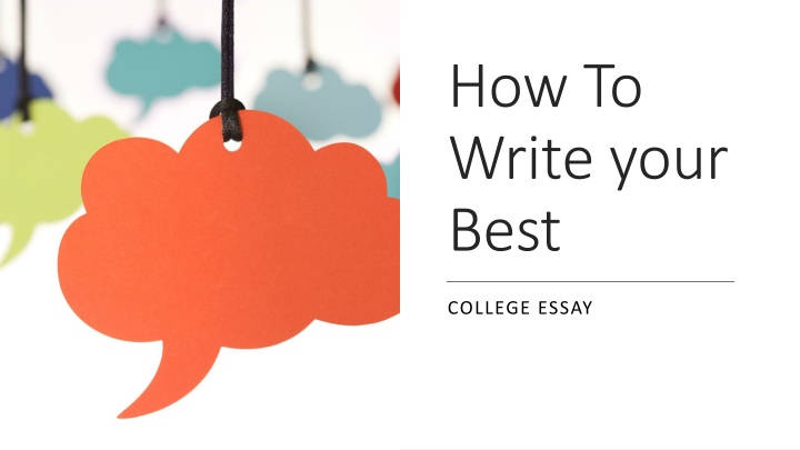 how to write your best