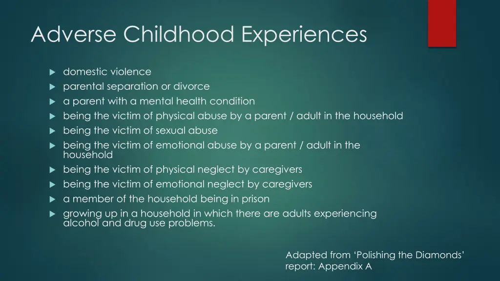 adverse childhood experiences