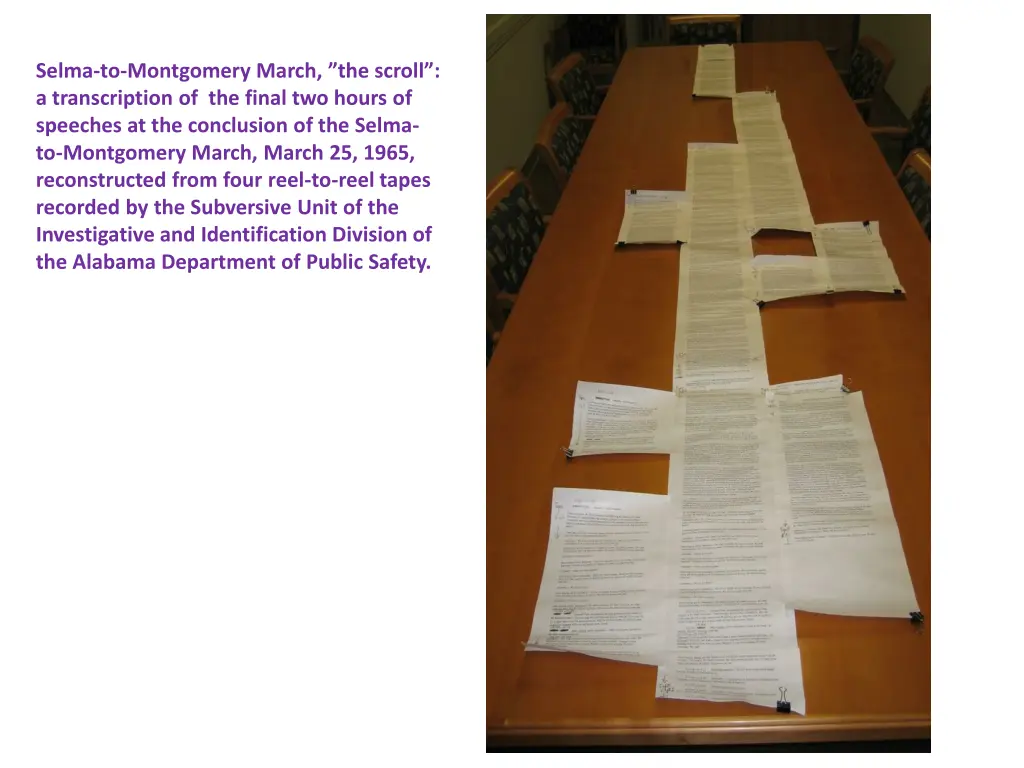 selma to montgomery march the scroll