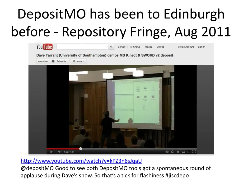 depositmo has been to edinburgh before repository