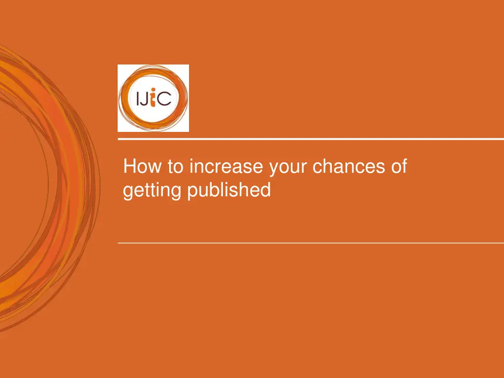 how to increase your chances of getting published