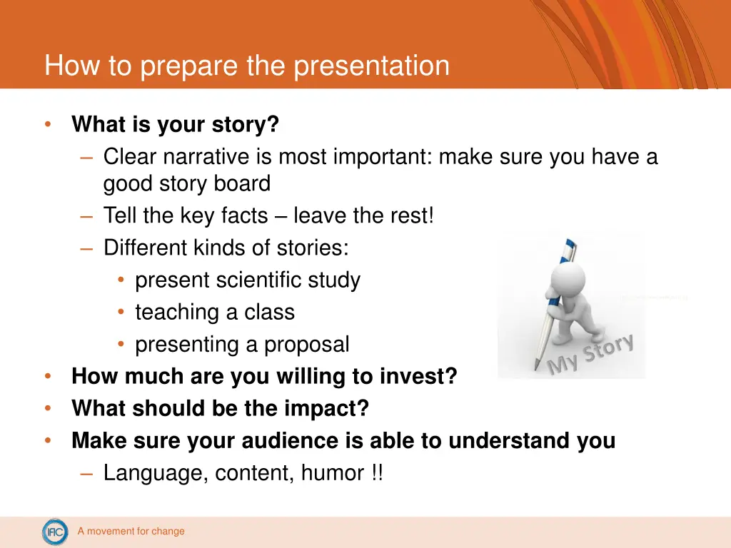 how to prepare the presentation