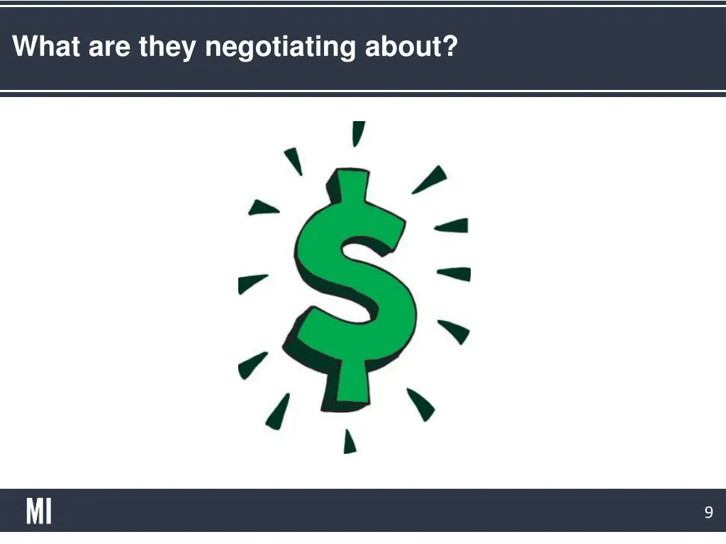 what are they negotiating about