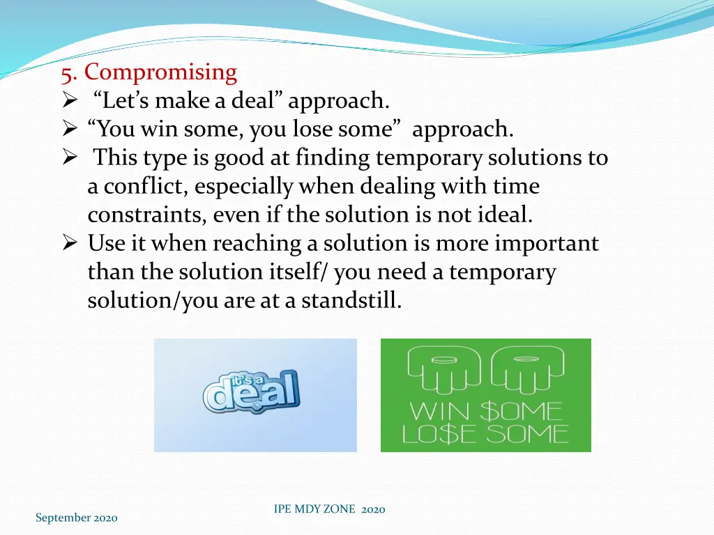 5 compromising let s make a deal approach