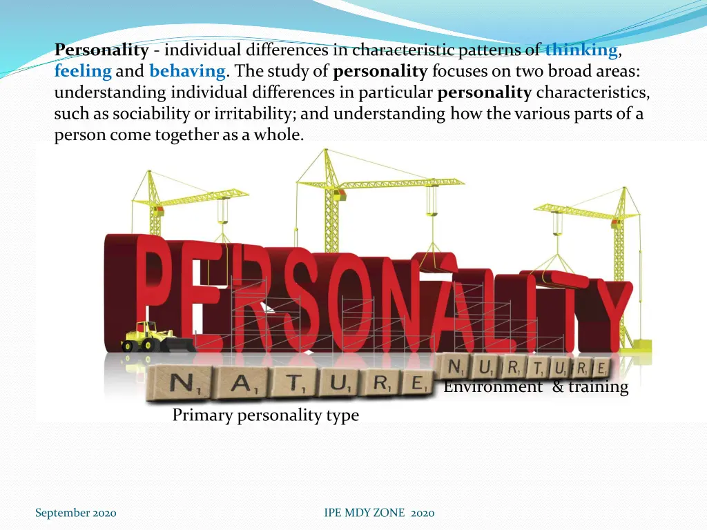 personality individual differences